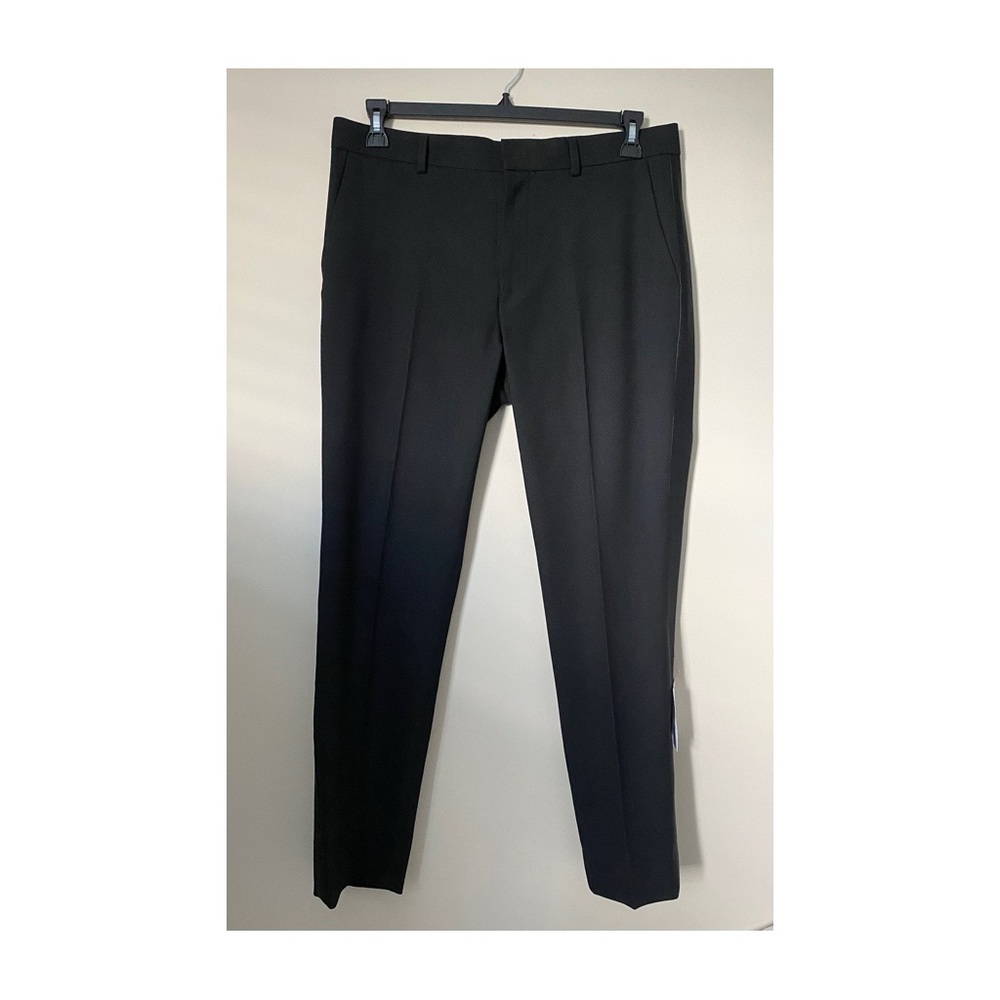 Topman Skinny Tuxedo Trousers in Black Sz W34 - L34